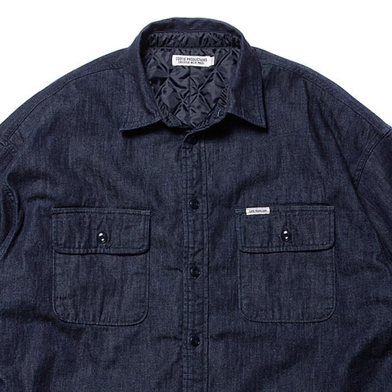 Denim Quilting Shirt Jacket - 【MODERATE GENERALLY