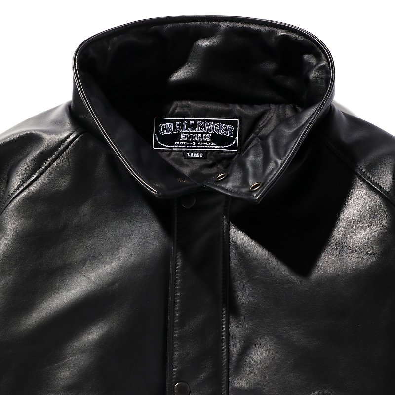 CHALLENGER LEATHER 80'S BONE JACKET 人気ショップ - ジャケット 