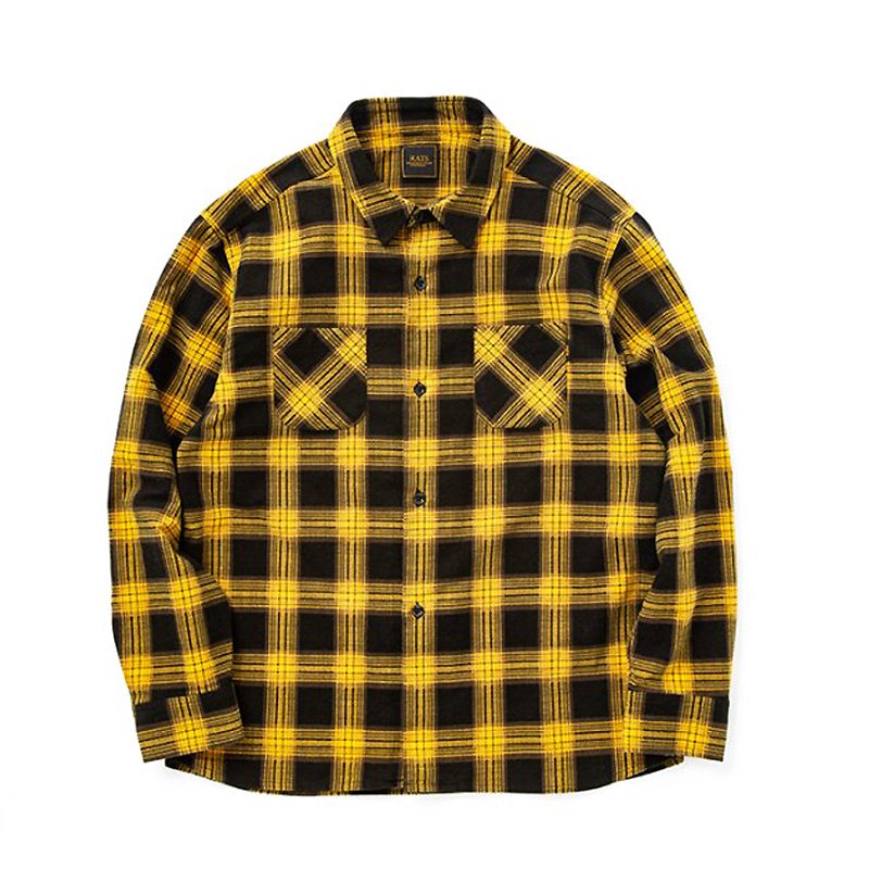 PRINT FLANNEL CHECK SHIRT - 【MODERATE GENERALLY-モデレイトジェネ