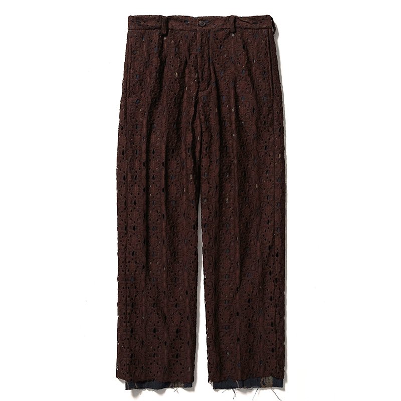 MAYOKE” LACE STRAIGHT PANTS - 【MODERATE GENERALLY-モデレイト