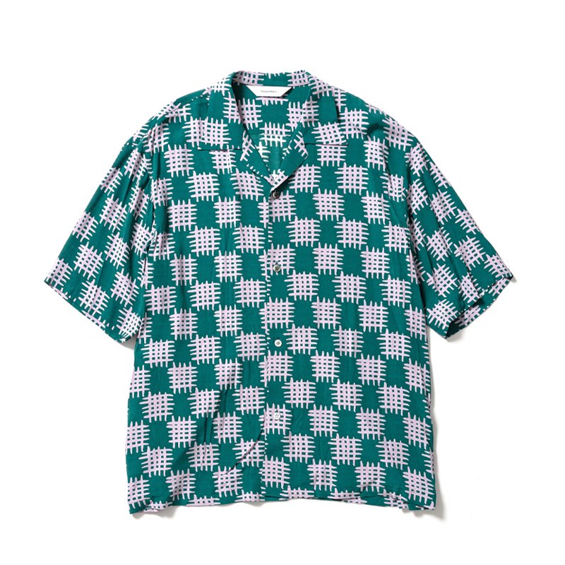 サスクワッチファブリックス DOMAN OPEN COLLAR H/SSHIRT-