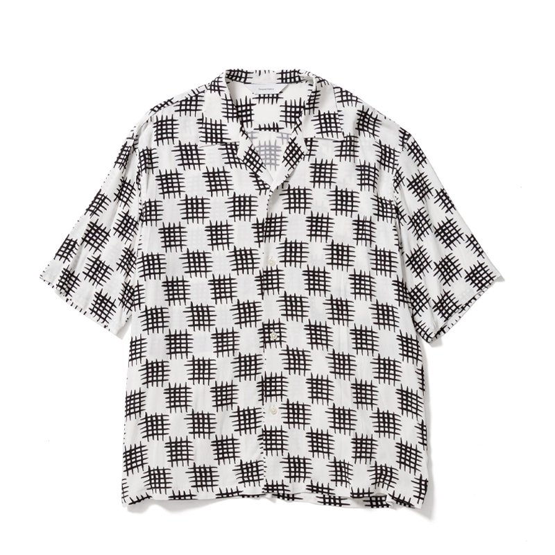 サスクワッチファブリックス DOMAN OPEN COLLAR H/SSHIRT-