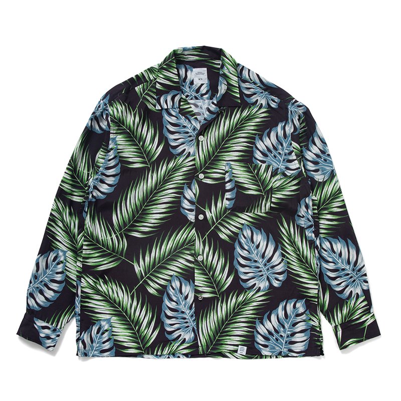 L/S OPEN COLLAR ALOHA SHIRT “ROGERS” - 【MODERATE  GENERALLY-モデレイトジェネラリー】【SUNVELOCITY-サンヴェロシティ-】正規代理店(BEDWIN.COOTIE.COREFIGHTER.DELUXE.SASQUATCH 