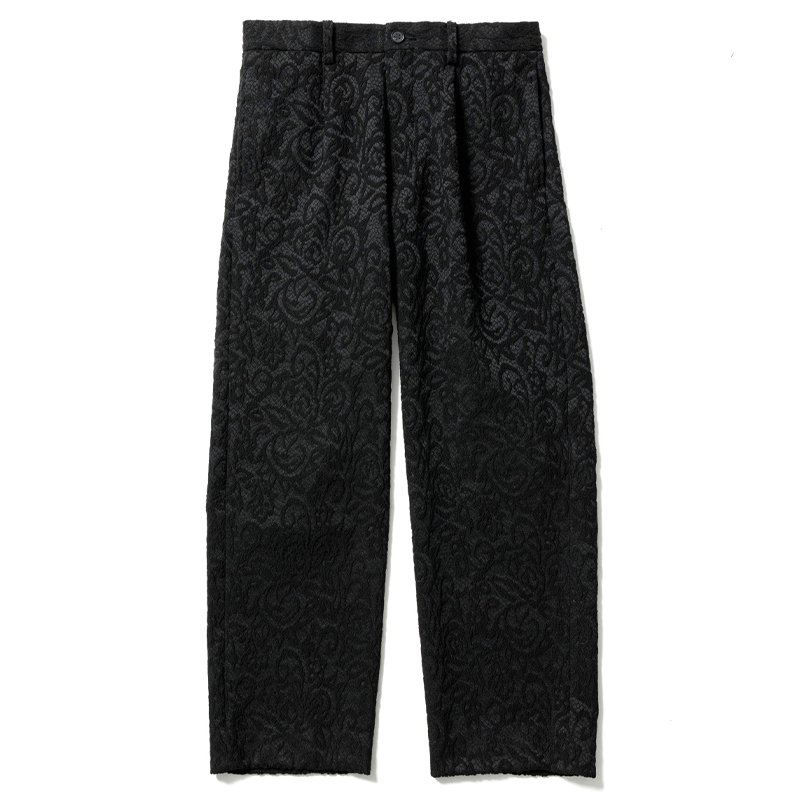 JACQUARD ONE TUCK SLACKS - 【MODERATE GENERALLY-モデレイトジェネ