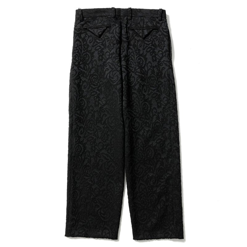 JACQUARD ONE TUCK SLACKS - 【MODERATE GENERALLY-モデレイトジェネ