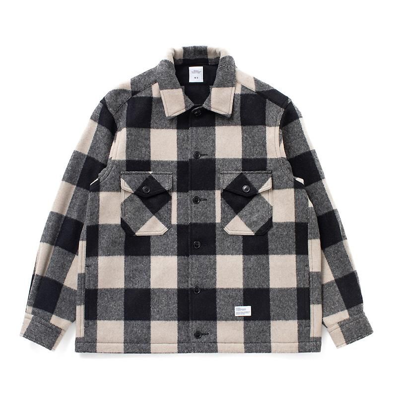 Check shirt shop jacket