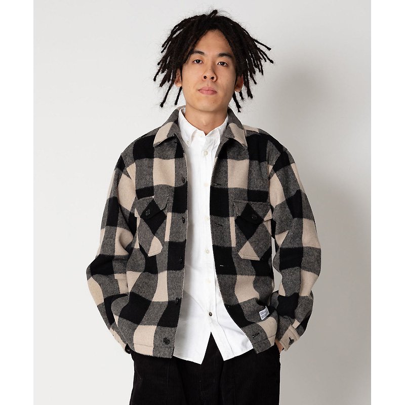 L/S BLOCK CHECK SHIRT JACKET “VRONSKY” - 【MODERATE GENERALLY