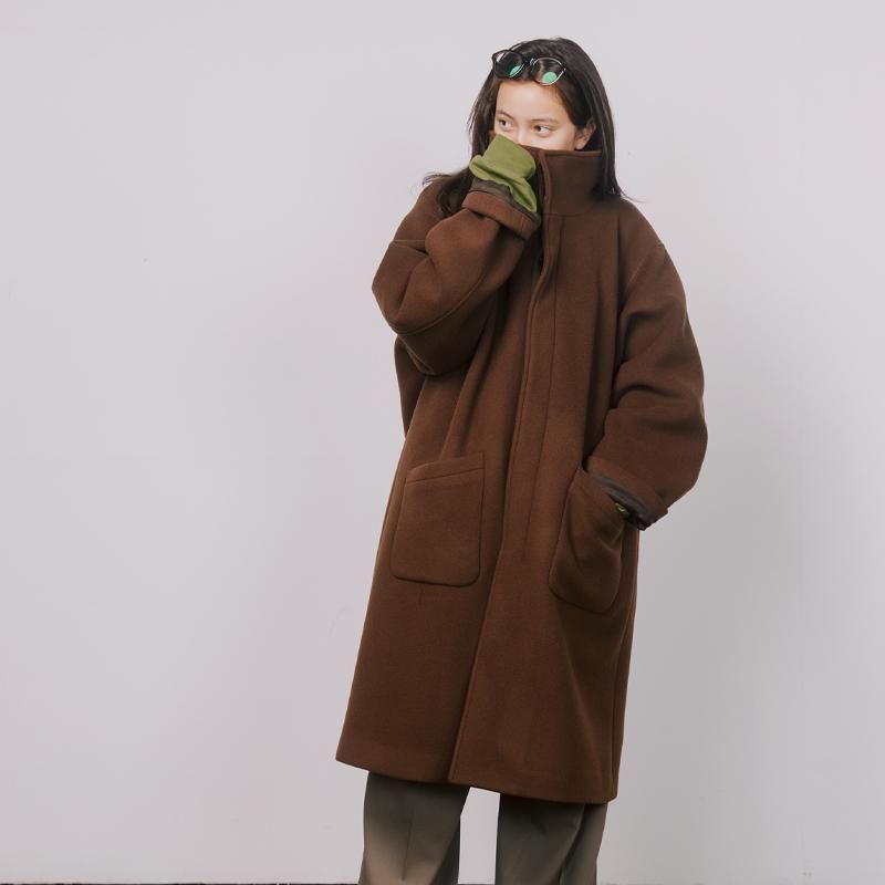 1LDK ユニバーサルプロダクツ WOOL STAND COLLAR COAT WOOL STAND COLLAR COAT - 【MODERATE GENERALLY-モデレイト