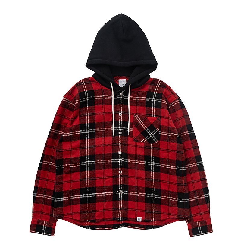 L/S FLANNEL HOODED SHIRT ´GUMMO´-