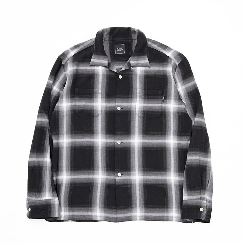 RAYON OMBRE CHECK SHIRT - 【MODERATE  GENERALLY-モデレイトジェネラリー】【SUNVELOCITY-サンヴェロシティ-】正規代理店(BEDWIN.COOTIE.COREFIGHTER.DELUXE.SASQUATCH  fabrix.RATS)