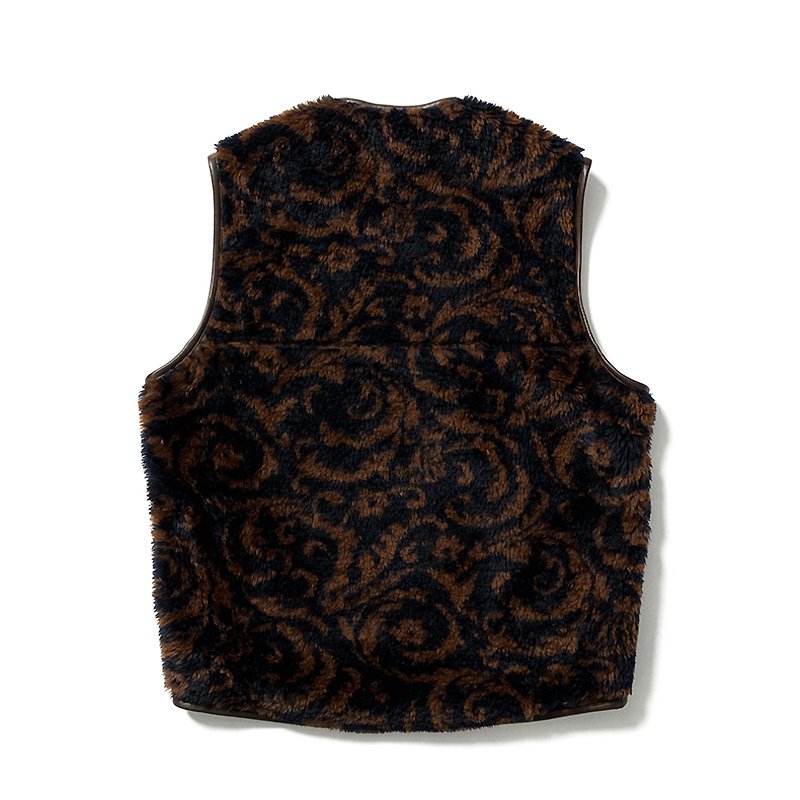 JACQUARD BOA FLEECE VEST - 【MODERATE GENERALLY-モデレイトジェネ