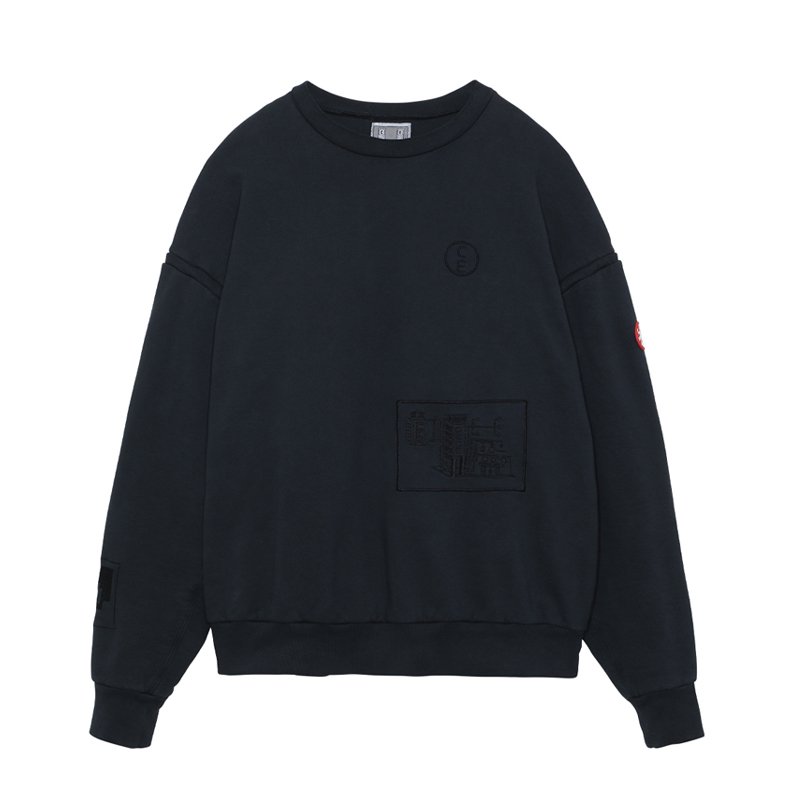 OVERDYE DOUBLE FACE CREW NECK - 【MODERATE GENERALLY-モデレイト