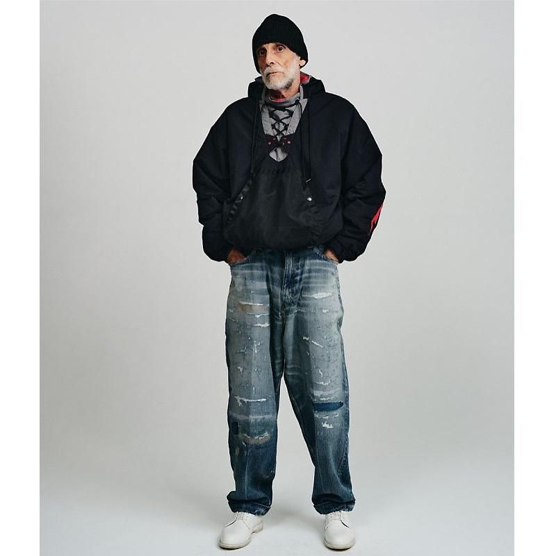 DAMAGED BUGGY DENIM CHINO PANTS - 【MODERATE GENERALLY