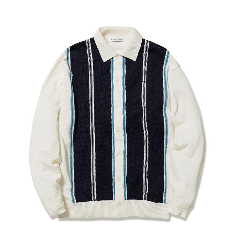 STRIPE CARDIGAN - 【MODERATE GENERALLY-モデレイトジェネラリー