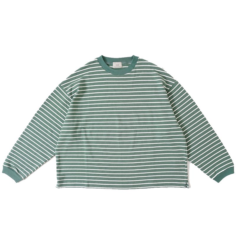 BORDER L/S WIDE T-SHIRT - 【MODERATE GENERALLY-モデレイトジェネ