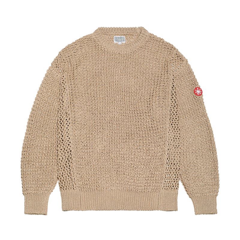 SIDE MESH LOOSE WAFFLE KNIT | hartwellspremium.com