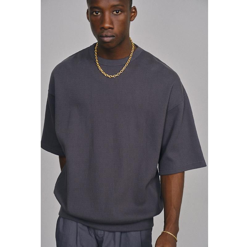 Honeycomb Thermal Crewneck S/S Tee - 【MODERATE GENERALLY