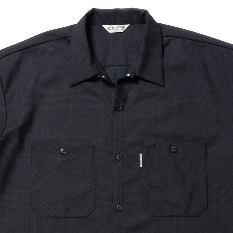 Glen Check T/W Work S/S Shirt - 【MODERATE GENERALLY-モデレイト