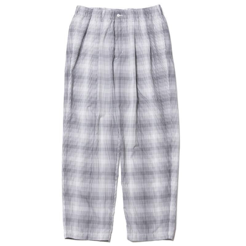 Ombre Check 2 Tuck Easy Pants - 【MODERATE GENERALLY-モデレイト