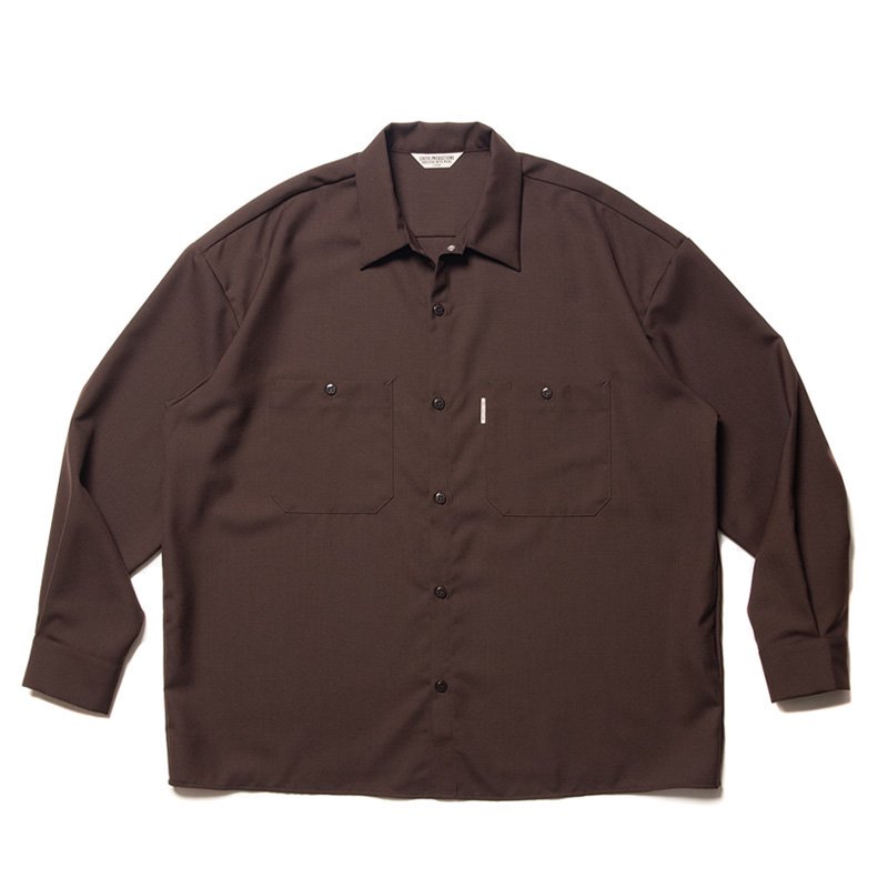 本物の通販 クーティ―/T/W Work L/S Shirt/光沢ドレープウール - トップス