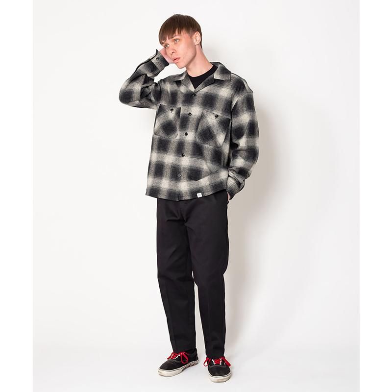 OMBRE CHECK OPEN COLLAR SHIRT “ROGERS” - 【MODERATE OMBRE CHECK OPEN COLLAR SHIRT “ROGERS” - 【MODERATE