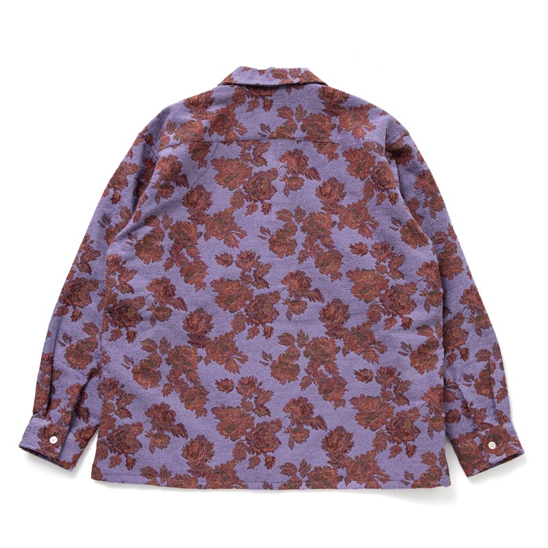 L/S OPEN COLLAR JACQUARD SHIRT “CAMERON