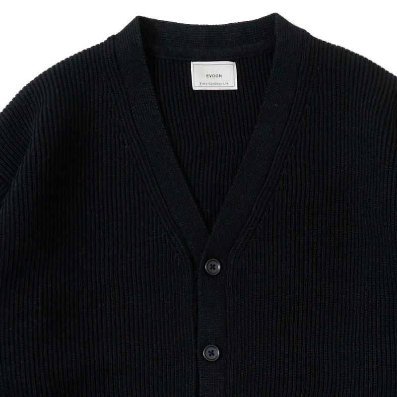 絶妙なデザイン SHETLAND WOOL LOW GAGE CARDIGAN - 【MODERATE GENERALLY トップス