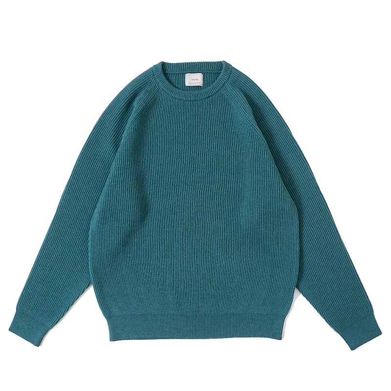 SHETLAND WOOL LOW GAGE CREW NECK KNIT - 【MODERATE GENERALLY