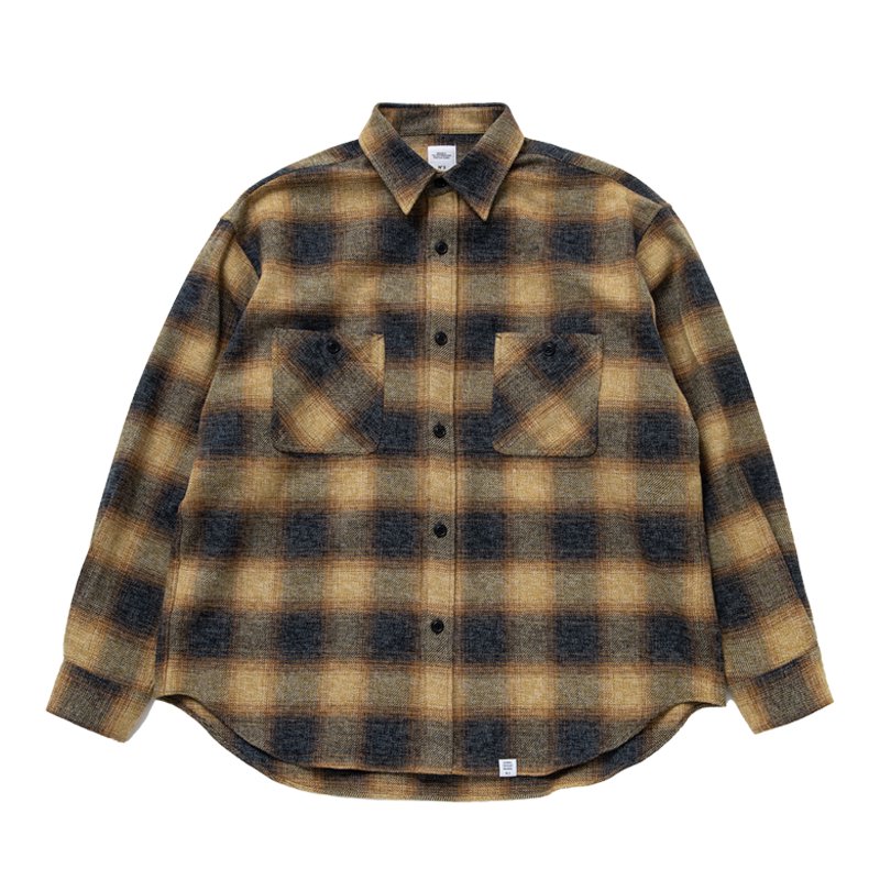 L/S OMBRE CHECK BIG SHIRT “EWAN” - 【MODERATE GENERALLY-モデレイト