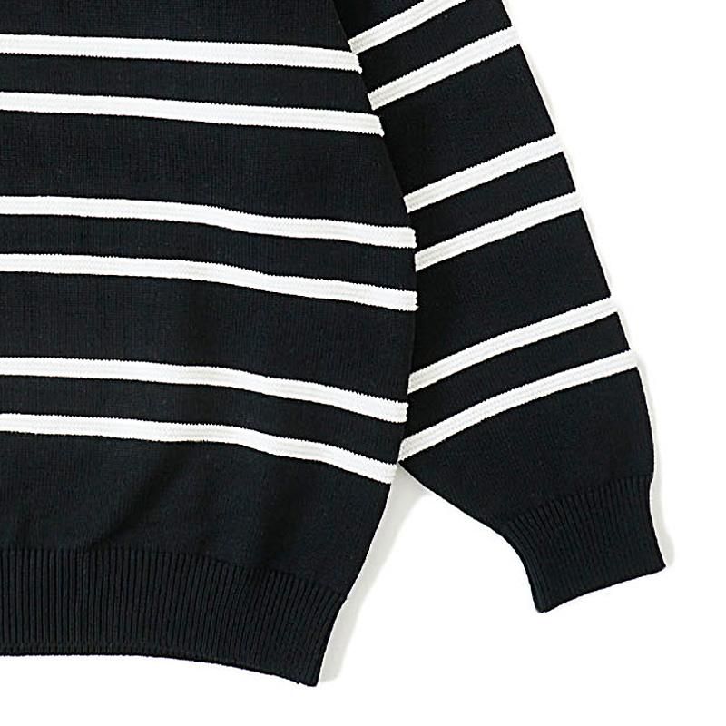 COTTON GUERNSEY BORDER KNIT - 【MODERATE GENERALLY