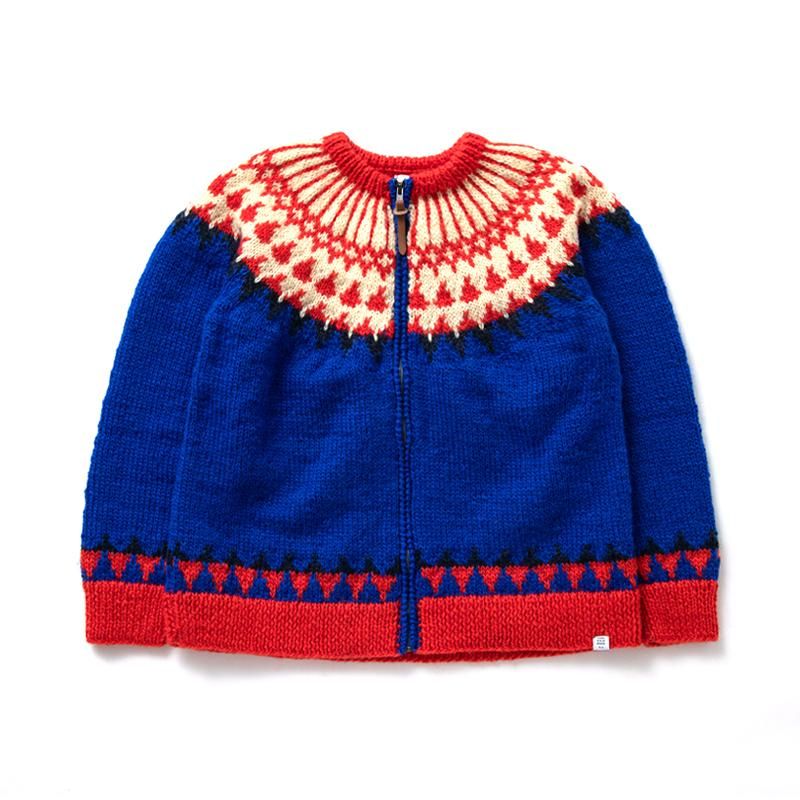 L/S ZIP UP NORDIC CARDIGAN “JACO” - 【MODERATE GENERALLY