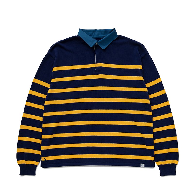 L/S KNITTED RUGGER SHIRT “ANTON” - 【MODERATE  GENERALLY-モデレイトジェネラリー】【SUNVELOCITY-サンヴェロシティ-】正規代理店(BEDWIN.COOTIE.COREFIGHTER.DELUXE.SASQUATCH 