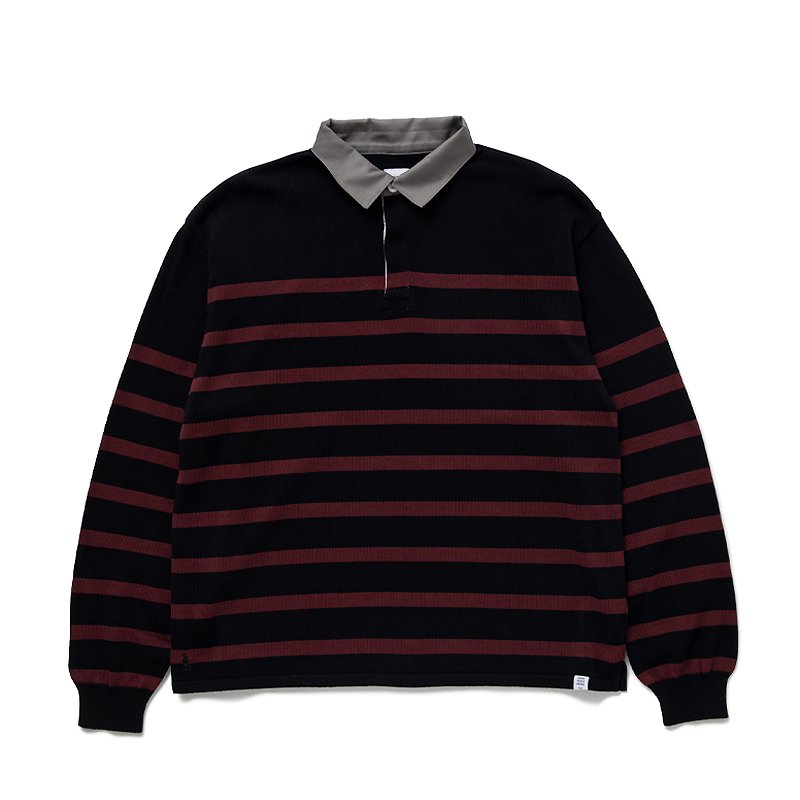 L/S KNITTED RUGGER SHIRT “ANTON” - 【MODERATE  GENERALLY-モデレイトジェネラリー】【SUNVELOCITY-サンヴェロシティ-】正規代理店(BEDWIN.COOTIE.COREFIGHTER.DELUXE.SASQUATCH 