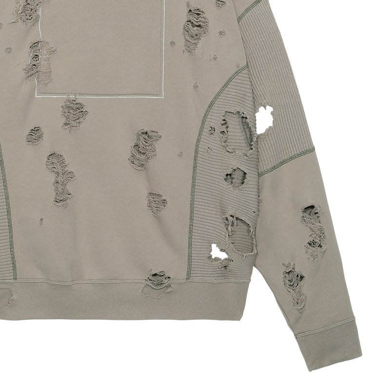 PLAGUE WIDE RIB CUT ZIP SWEAT - 【MODERATE  GENERALLY-モデレイトジェネラリー】【SUNVELOCITY-サンヴェロシティ-】正規代理店(BEDWIN.COOTIE.COREFIGHTER.DELUXE.SASQUATCH  fabrix.RATS)