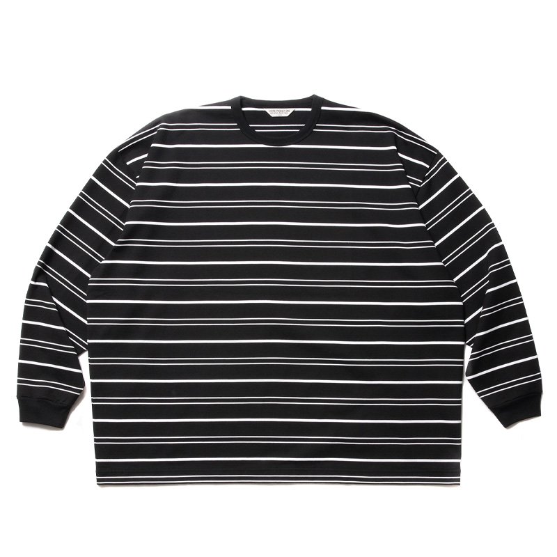 Supima Border Oversized L/S Tee - 【MODERATE GENERALLY-モデレイト