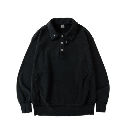 DAMAGED SNAP PULLOVER SWEAT ネクサスセブン | unimac.az