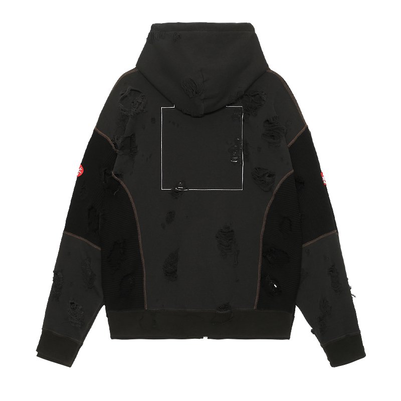 PLAGUE WIDE RIB CUT ZIP HOODY - 【MODERATE  GENERALLY-モデレイトジェネラリー】【SUNVELOCITY-サンヴェロシティ-】正規代理店(BEDWIN.COOTIE.COREFIGHTER.DELUXE.SASQUATCH  fabrix.RATS)