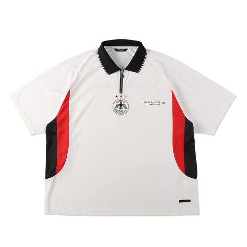 SOLARIS SPORTS L/S FOOTBALL SHIRT WHITE - Tシャツ/カットソー(七分