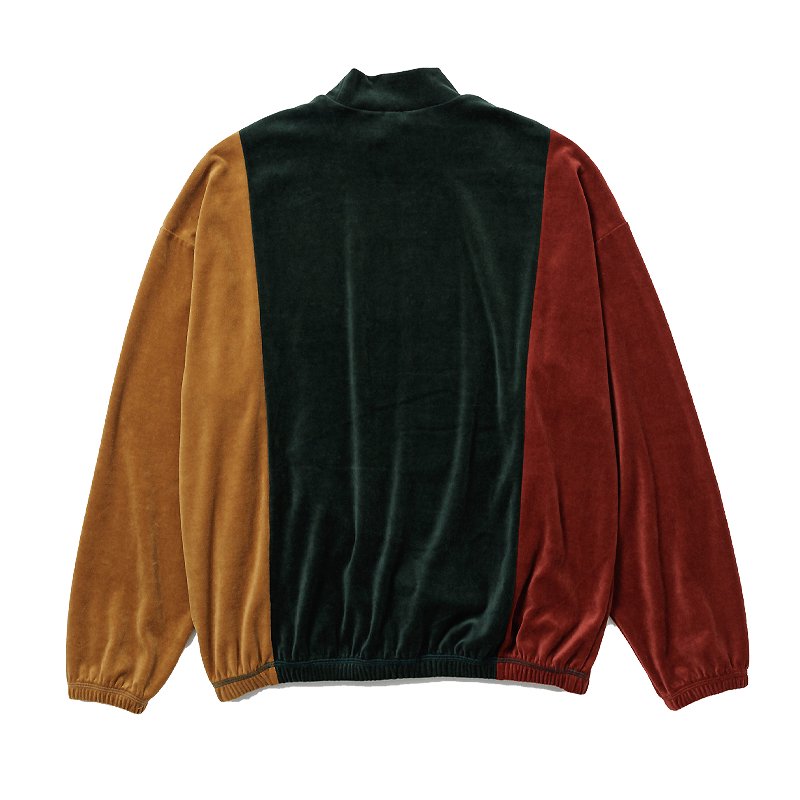 VELOUR MOCKNECK ”RASTA” - 【MODERATE  GENERALLY-モデレイトジェネラリー】【SUNVELOCITY-サンヴェロシティ-】正規代理店(BEDWIN.COOTIE.COREFIGHTER.DELUXE.SASQUATCH  fabrix.RATS)