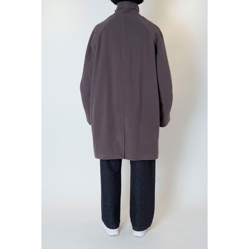 WOOL STAIN COLLAR HALF COAT - 【MODERATE GENERALLY-モデレイト