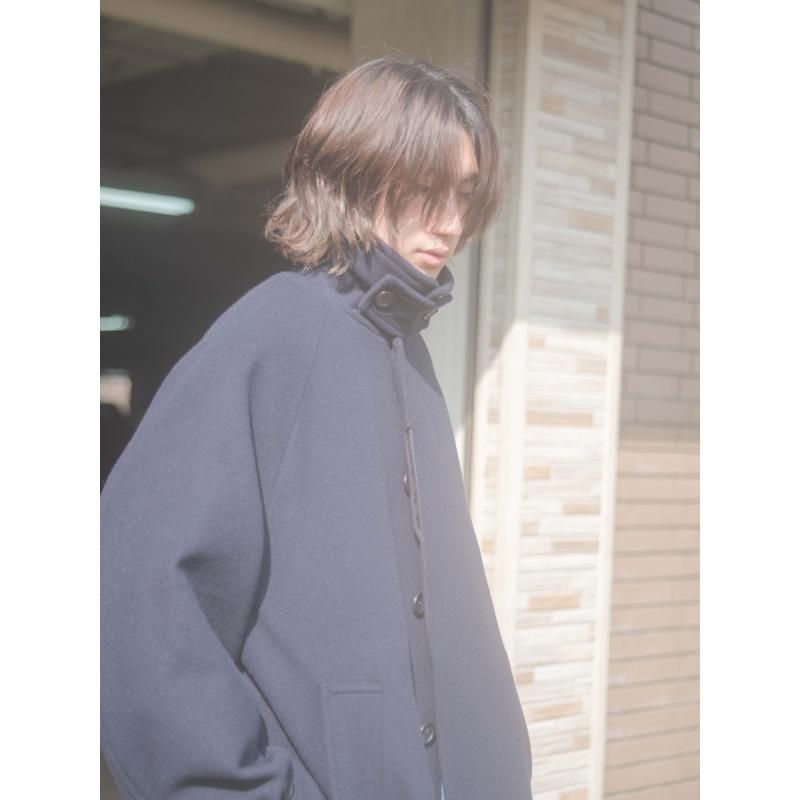 WOOL STAIN COLLAR HALF COAT - 【MODERATE  GENERALLY-モデレイトジェネラリー】【SUNVELOCITY-サンヴェロシティ-】正規代理店(BEDWIN.COOTIE.COREFIGHTER.DELUXE.SASQUATCH  fabrix.RATS)