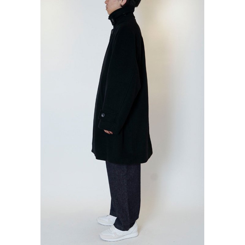 WOOL STAIN COLLAR HALF COAT - 【MODERATE GENERALLY-モデレイト