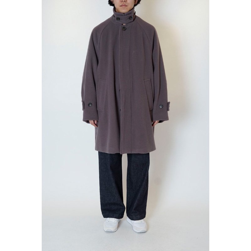 WOOL STAIN COLLAR HALF COAT - 【MODERATE  GENERALLY-モデレイトジェネラリー】【SUNVELOCITY-サンヴェロシティ-】正規代理店(BEDWIN.COOTIE.COREFIGHTER.DELUXE.SASQUATCH  fabrix.RATS)