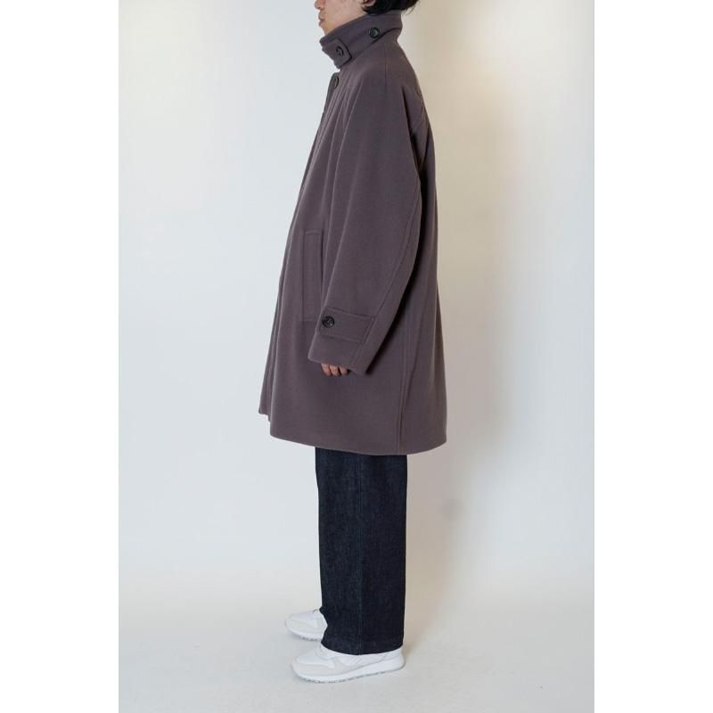 WOOL STAIN COLLAR HALF COAT - 【MODERATE GENERALLY