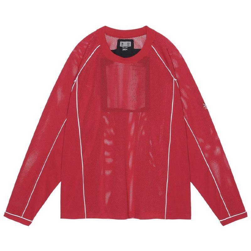 トップス c.e cavempt MESH RAGLAN LONG SLEEVE T Cav Empt Mesh Raglan Colour Long Sleeve T Grey | havenshop