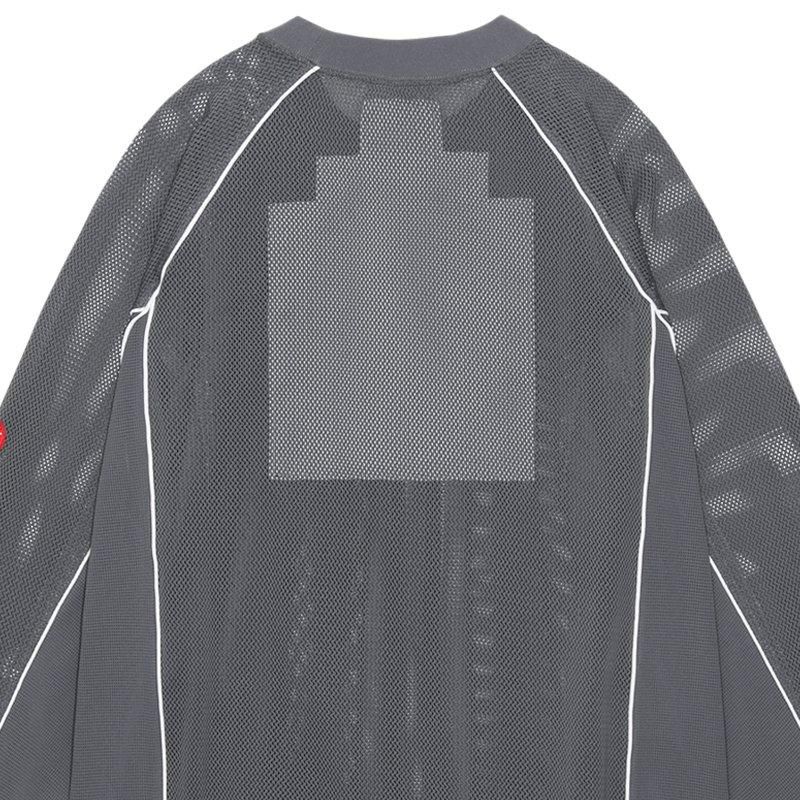 MESH RAGLAN COLOUR LONG SLEEVE T - 【MODERATE GENERALLY-モデレイト