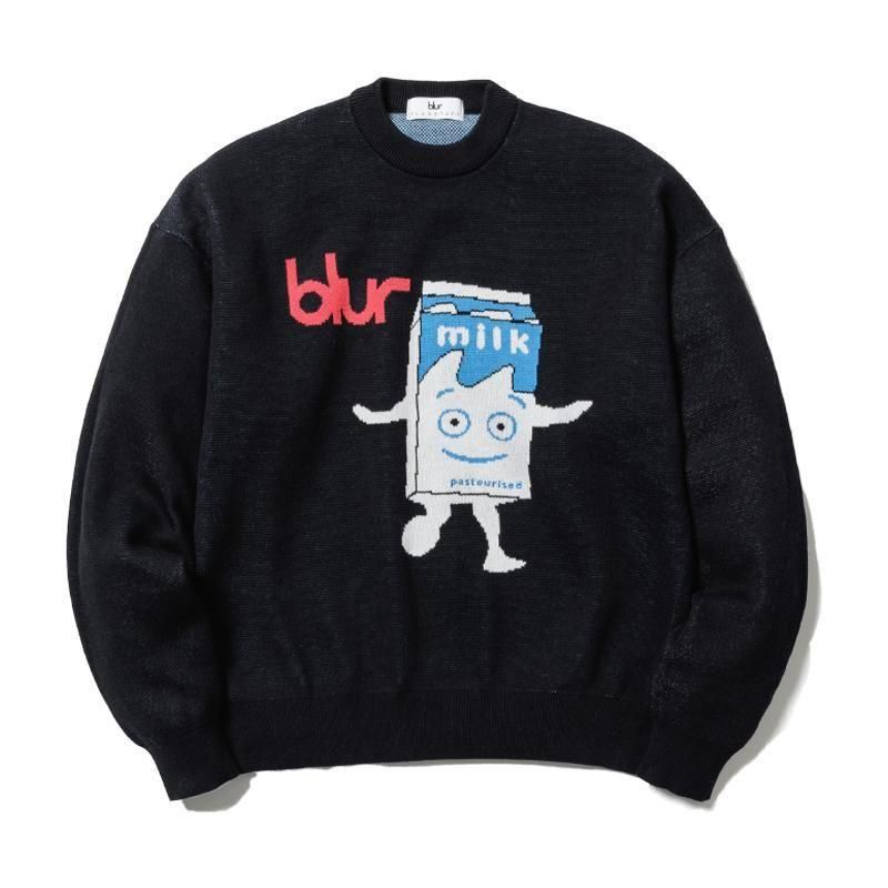 KNIT SWEATER(xblur) - 【MODERATE GENERALLY-モデレイトジェネ