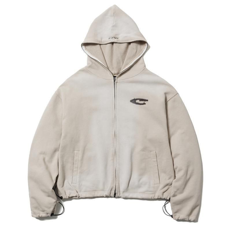 mlstoopidfoodページ CPG LOGO FADE ZIP HOODIE - 【MODERATE GENERALLY-モデレイト