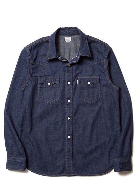 Denim L/S Western Shirt(1 Wash) - 【MODERATE GENERALLY-モデレイト