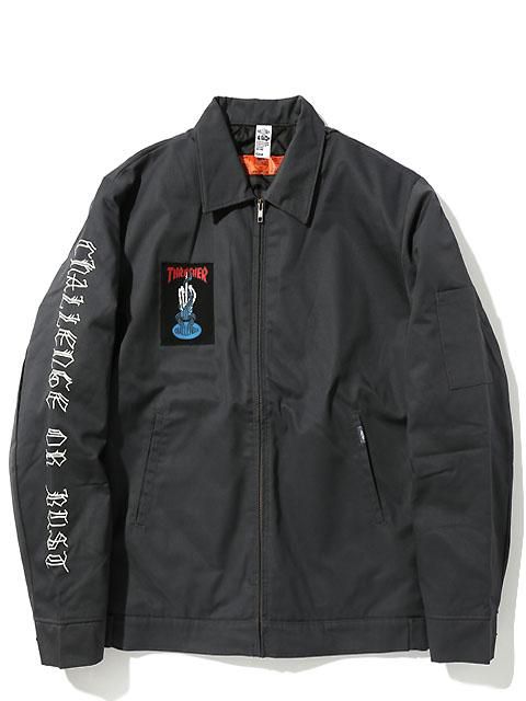 着丈655cmCHALLENGER× THRASHER ワークジャケット　中綿入り　サイズS